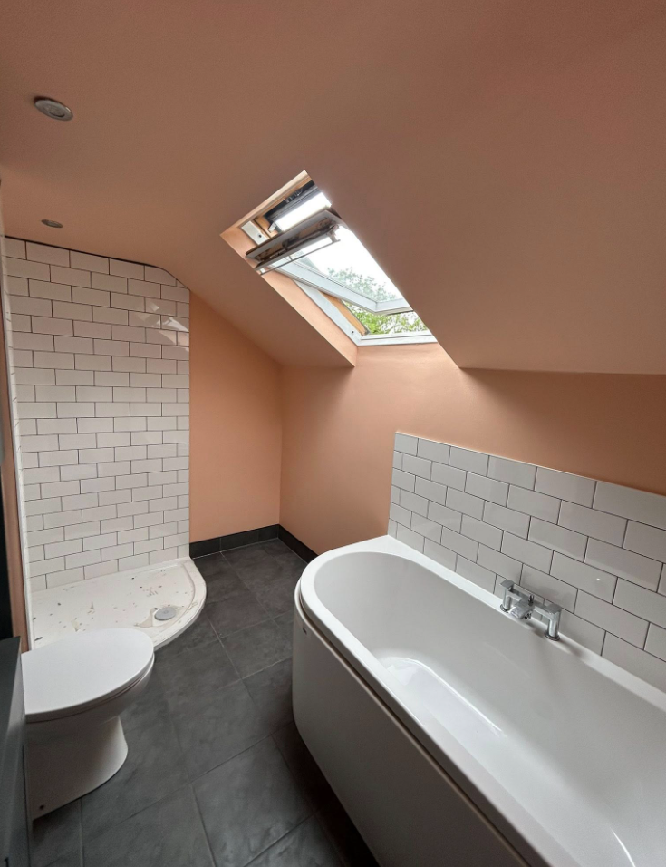 Bathroom subway tiling & shower enclosure 5