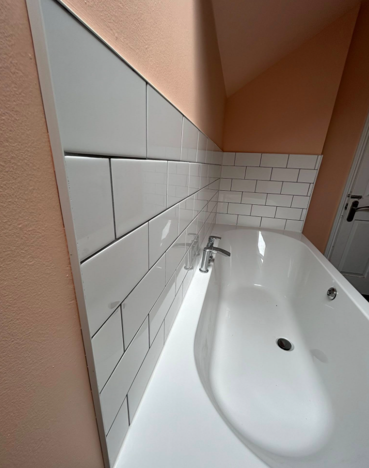 Bathroom subway tiling & shower enclosure 4